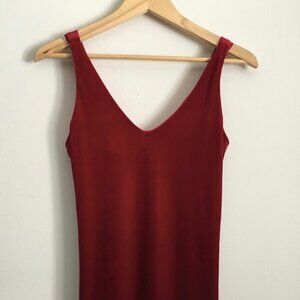 Cherry Red Velvet Dress
